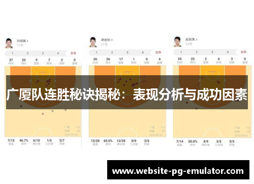 广厦队连胜秘诀揭秘：表现分析与成功因素