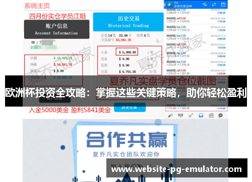 欧洲杯投资全攻略:掌握这些关键策略,助你轻松盈利 欧洲杯投资全攻略:掌握这些关键策略,助你轻松盈利