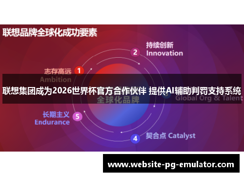 联想集团成为2026世界杯官方合作伙伴 提供AI辅助判罚支持系统 联想集团成为2026世界杯官方合作伙伴 提供AI辅助判罚支持系统